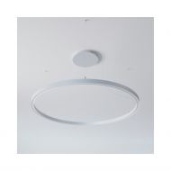 ALFRED Ringfrmige LED Hngeleuchte Ring Hngeleuchte Dm 185 cm, Silber-Grau.