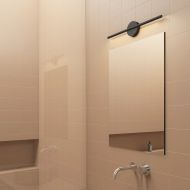 LINES Lange Design-Wandlampe Minimalistische Wandleuchte am Badspiegel.