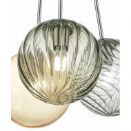 BALOU 3-light glass pendant luminaire Schnes mundgeblasenes italienisches Glas.