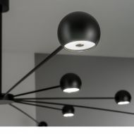 ATRAX Groer Design-Kronleuchter 12 x Lichtquelle mit 2,9 W.