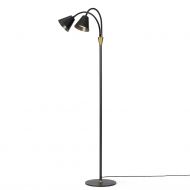 HATTY Bodenstehlampe 2-flammig Moderne Bodenstehlampe in Graphitschhwarz.