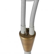 HATTY Bodenstehlampe 2-flammig Zwei Kippschalter am Lampenfu.