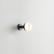 HELM Puristische Lampenhalterung Schlichte Lampenhalterung in Schwarz, Wand.