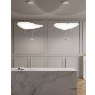 CYRCLE Groe Design-Hngeleuchte Ausfhrung des Reflektor-Blatts in matt Wei.