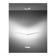 CYRCLE Groe Design-Hngeleuchte Matt Weie Leuchte mit schwebenden Effekt.