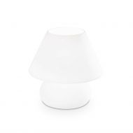 NOTA Kleine Pilz-Lampe aus Glas Kleine Pilz-Lampe aus matt-weiem Glas.