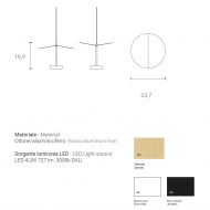 CYRCLE Kleine Design-Hngeleuchte Abmessung und Lumen der kleinen Designleuchte.