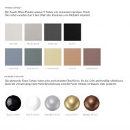 KNALLA POW Zylindrische Pendellampe aus Beton Farblackeirungen in seidenmatt u. glnzend.