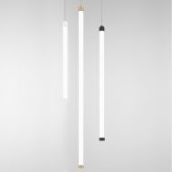 COSIMA Italienische Design Linienleuchte vertikal Lange Rhren-Leuchten, Halterung in Schwarz od. Wei.