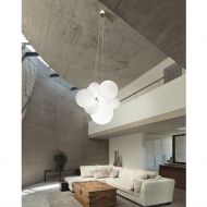 HIGH MOON Kugel-Pendelleuchten-Set Cluster Groe Mehrfach-Kugellampe fr die Galerie.