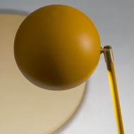 ATRAX Moderne Stehlampe - Leseleuchte Bewegliches Gelenk am Kugel-Diffusor.