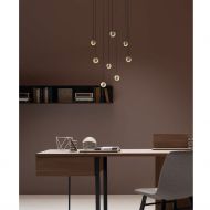 MAGNETIC Moderne LED Hngeleuchte 8-flammige Hngeleuchte fr den Esstisch.