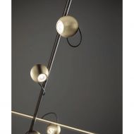 MAGNETIC Moderne LED Deckenleuchte Tolle Oberflchen in Bronze und Champanger.