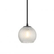 MINI KNAP BALL Pendelleuchte mit gepresstem Glas Kleine Pendellampe mit nostalgischem Glas.