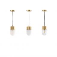 BILL Pendelleuchte aus Messing Deckenbaldachin aus Messing.