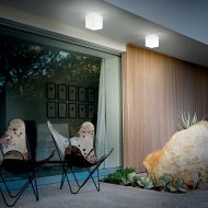 UNO Wand- und Deckenleuchte fr Innen und Auen Quadratische Deckenlampe fr die Terrasse.