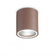 COLL Deckenspot fr Innen und Auen Auen-Deckenspot in der Farbe Rost-Braun.