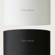 BABEL Moderne Tischleuchte Lampenschirm Chinz Schwarz oder Wei.