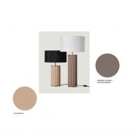 SONICA Moderne Tischleuchte Schne Stehleuchten in natrlichen Farbtnen.