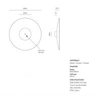 BIG CROSS Groe, dekorative Wandleuchte Abmessung der groen Wandleuchte.