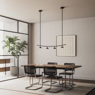 TANA Lange Design Hngeleuchte in Schwarz Die lange Design-Hngeleuchte in matt Schwarz.