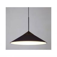 CIM Pendelleuchte mit groem Schirm Konischer Lampenschirm von 60 cm in Schwarz.