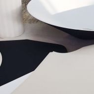 CIM Pendelleuchte mit groem Schirm Diffusor auf der Unterseite in Wei.