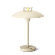 MUUV Akku Tischleuchte Akku Tischlampe in Cremewei.