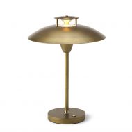 MUUV Akku Tischleuchte Akku Tischlampe in Messing-Antik.