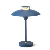 MUUV Akku Tischleuchte Akku Tischlampe in Blau.