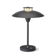 MUUV Akku Tischleuchte Akku Tischlampe in Schwarz.