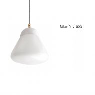 MASCHA Pendellampe mit Porzellan-Halterung Pendellampe, Halterung wei, Glas Nr. 23