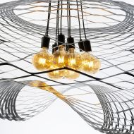 NET Italian design pendant light 150 cm Extra groe Hngeleuchte mit 10 Brennstellen.