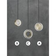 YO-YO Glitzernde Design-Pendelleuchte Die drei Varianten der kleinen Leuchte.