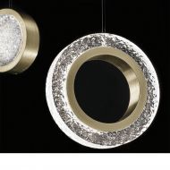 YO-YO 7-flammige Design Hngeleuchte Glitzerndes Schuckstck als Beleuchtung.