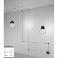 HEART Moderne Glas-Hngeleuchte Montage Kit mit Kabelhalterung, Baldachin u. 5 m Kabel.