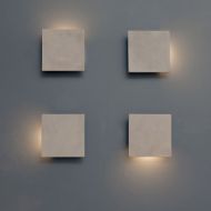 WING Flat square outdoor wall light Lichtakzente mit der quadratischen Wandleuchte.