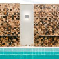 WING Flache quadratische Auenwandleuchte Up & Down Wandlampe fr Feuchtbereiche IP65.