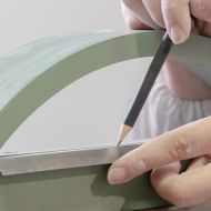 DEVICO Groe Auenwandleuchte rund Auenleuchten hergestellt in Italien.