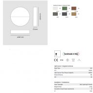 DEVICO Groe Auenwandleuchte rund Abmessung und Lumen der Wandleuchte.