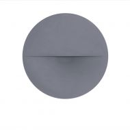 DEVICO Groe Auenwandleuchte rund Groe, runde Auen-Wandlampe in Anthrazit-Schwarz.