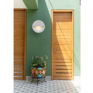 DEVICO Groe Auenwandleuchte rund Harmonische Wandlampe fr den Eingang.