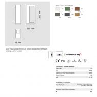 QUAREO Auenwandleuchte indirektes Licht Abmessung und Lumen der Wandleuchte.