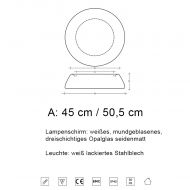 BOWL Groe Glas-Deckenleuchte Gre der groen Glas-Deckenleuchte.