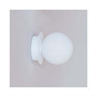 MIORI Small wall light with spherical glass  10 cm Kleine Deckenleuchte, Haltung Lackierung Wei.