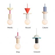 JUNIT Farbige Holzpendellampe im Memphis-Stil Formen der Holzependel im berblick.