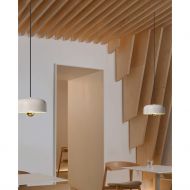 BORN Metall-Schirm Pendellampe Caf Tischbeleuchtung Pendellampe wei.