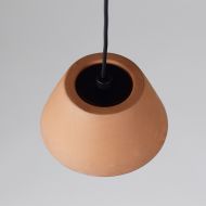 ABSIDIOLA Kleine Keramik-Pendellampe Mini Lampenschirm aus Terracotte.
