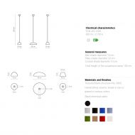 ABSIDIOLA Kleine Keramik-Pendellampe Mini Pendellampe in drei Gren.
