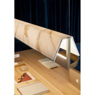 FLY Linienleuchte Up & Down Design Esstisch-Hngeleuchte mit Up-Light (Marmor-Textil-Schirm).